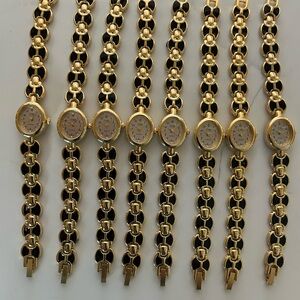 8 Elegant Gold  Women's Quartz  Watches (buyer receives all 8)